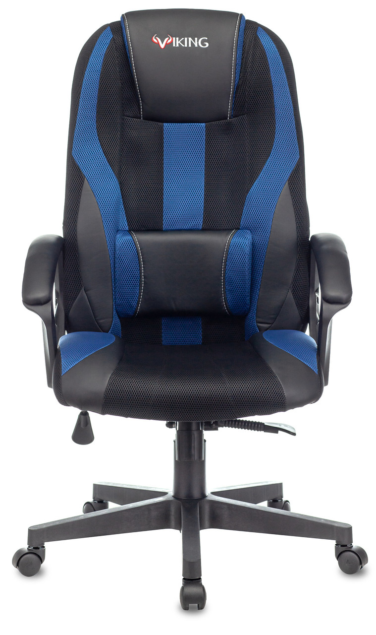 Кресло игровое Zombie VIKING-9 черный искусст.кожа/ткань - фото 1 - id-p95940827