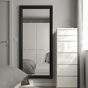 Зеркало ТОФТБЮН черный 75x165 см ИКЕА, IKEA, фото 2