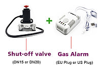 Детектор утечки газа(Блок сигнализации + клапан DN15) AC220V