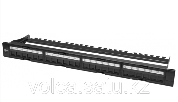 Коммутационная панель SNR, 19" неэкранированная, 1U, 24 порта, cat.6, горизонтальная заделка