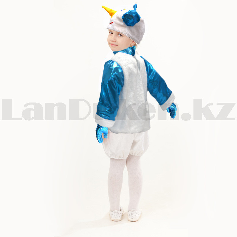 Костюм детский карнавальный меховой Снеговик в наушниках меховой - фото 3 - id-p95946853