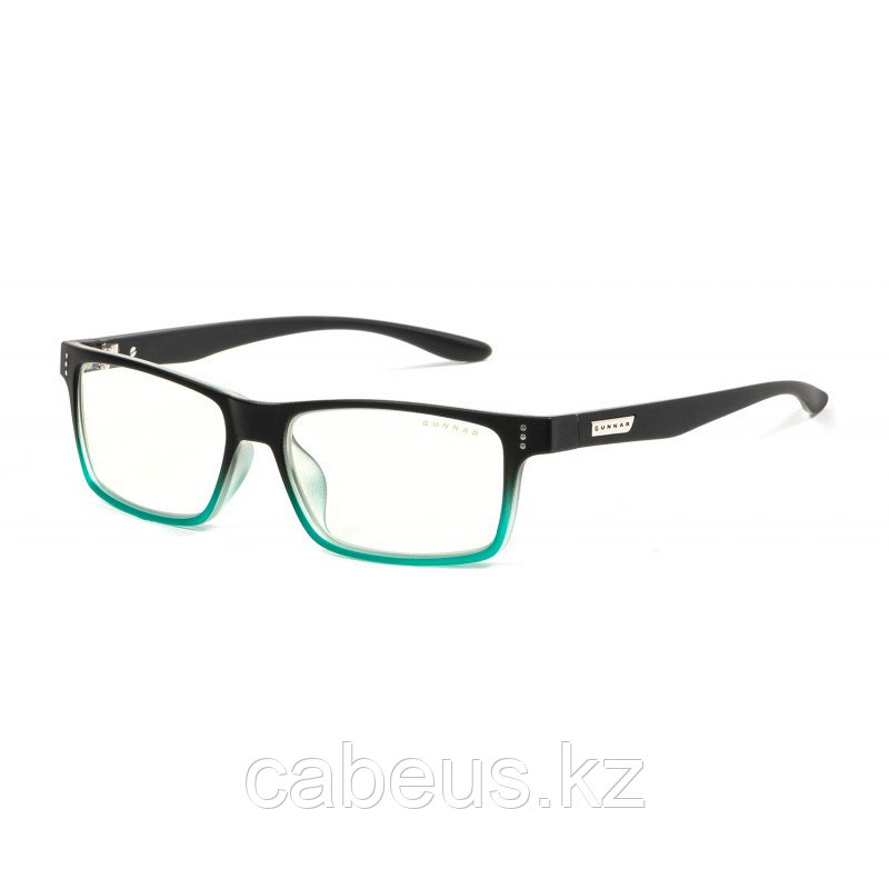 Очки для компьютера GUNNAR Cruz Clear (Plano), черный-зеленый - фото 1 - id-p95950150