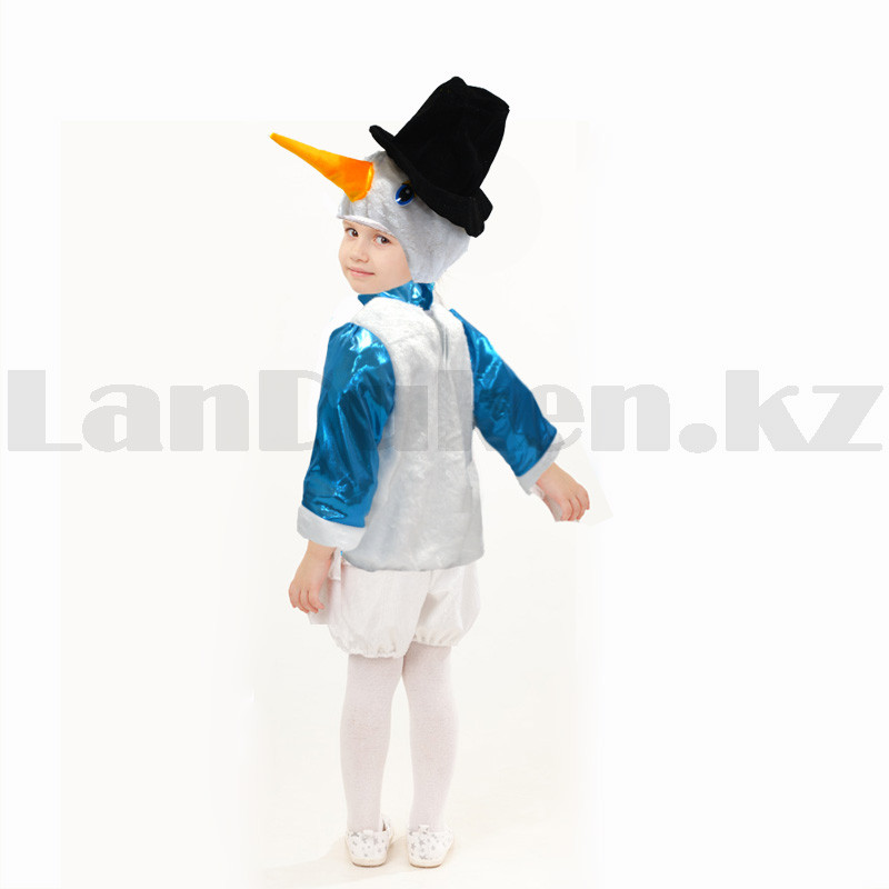 Костюм детский карнавальный меховой Снеговик в шляпе меховой - фото 3 - id-p95959818