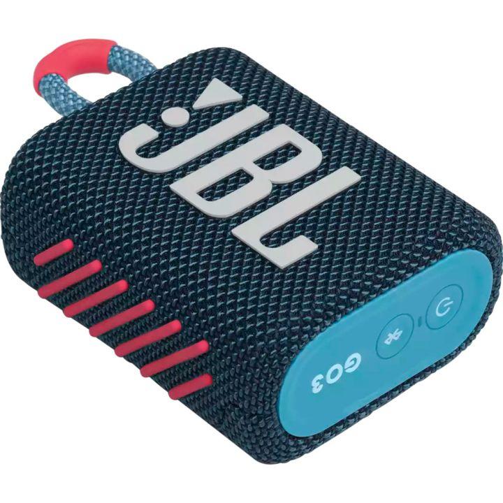 Колонки JBL GO 3 (1.0) - Blue-Pink, 4.2Вт, 110Hz-20kHz, 85dB, Bluetooth, USB - фото 3 - id-p95960099