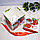 Подарочная коробка M(15х15х15) квадратная в новогодней тематике с блестками с декоративными шнурками, фото 4