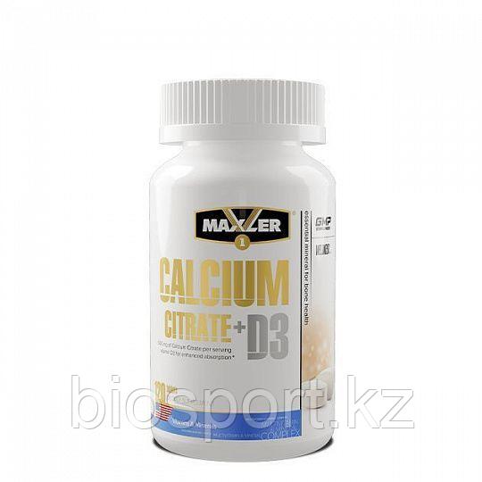 Maxler Calcium Citrate + D3, 60 таблеток