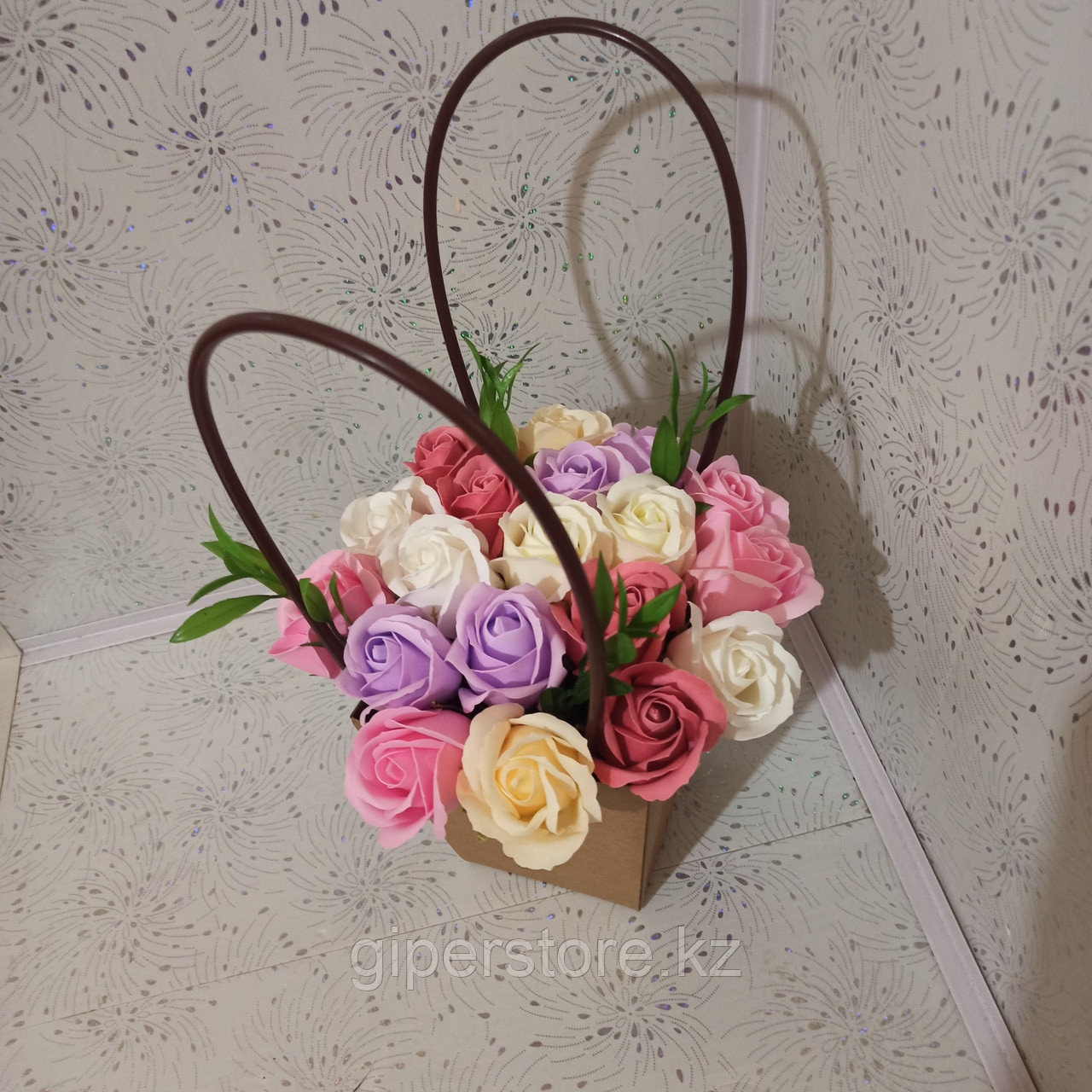 Мыльные розы, 21 роз в букете. - фото 4 - id-p95961821