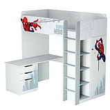 Кровать-чердак Polini kids Marvel 4355 Человек паук, фото 6
