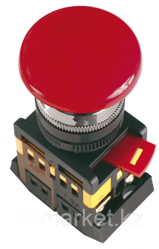 Кнопка AEAL-22 "Грибок"с фиксацией красный d22мм 240В 1з+1р ИЭК - фото 1 - id-p95966291