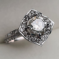 Золотое 750 проба кольцо с бриллиантами 1.75Ct VS2-SI2/J, VG-Cut G151 Золотое 750 проба кольцо с бриллиантами 1.75Ct VS2-SI2/J, VG-Cut