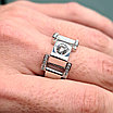 Золотое  кольцо с бриллиантом 0.81Сt VS2/J, EX-Cut, фото 7