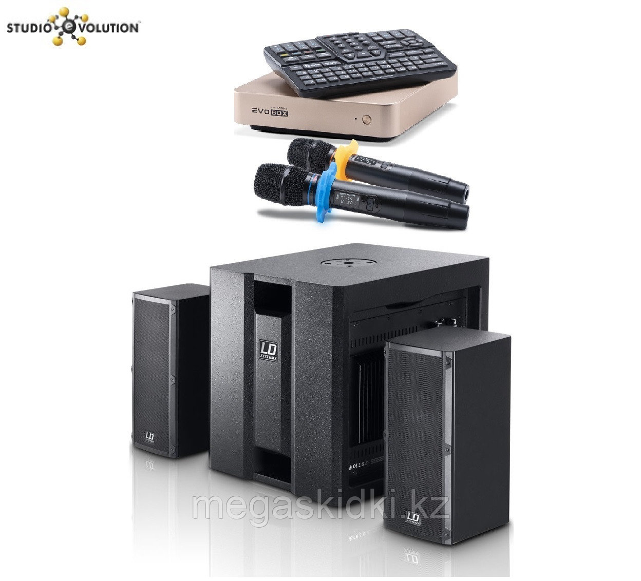Караоке - комплект для дома EVOBOX+активная акустика LD Systems