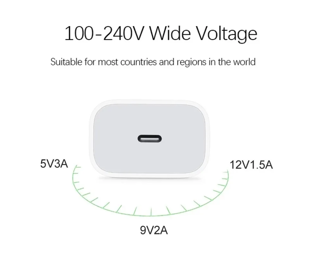 Сетевое зарядное устройство Apple USB-C 20 Вт, белый (MHJE3ZM/A) - фото 4 - id-p95973217
