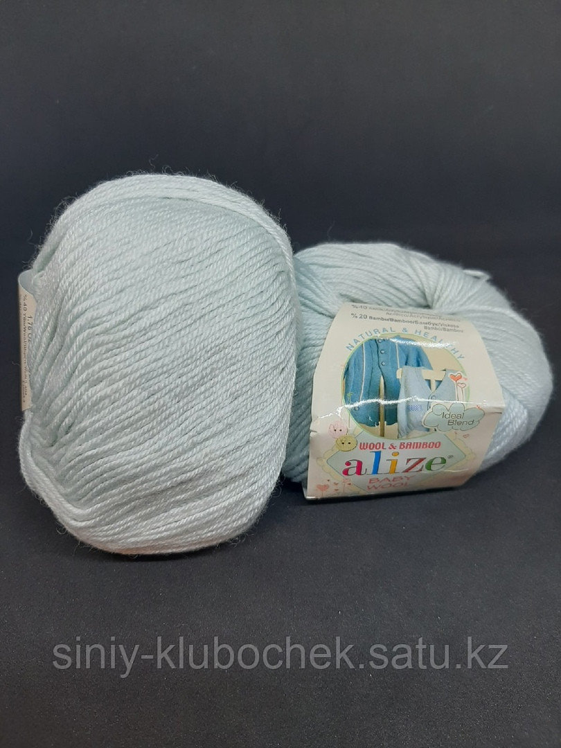 Пряжа для вязания Baby wool (Беби Вул) Мята 522 - фото 1 - id-p95975080