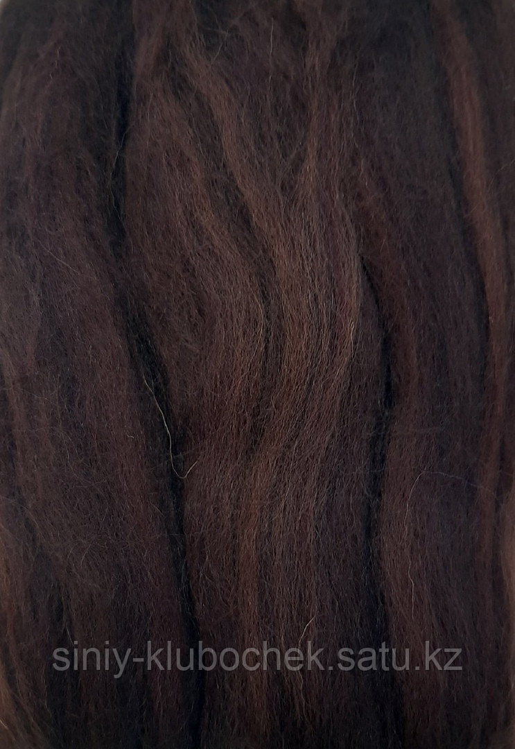 Шерсть для валяния (фелтинга) полутонкая Пехорка Шоколад - фото 1 - id-p95976290