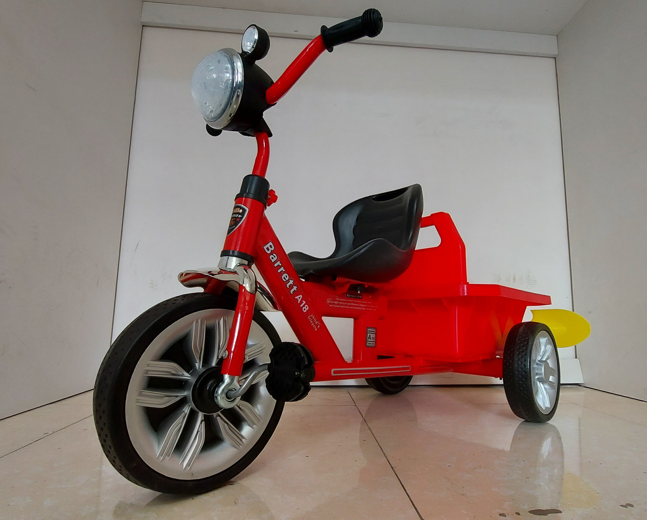 Большой детский трехколесный велосипед "Traktor" с багажником. Kaspi RED. Рассрочка.