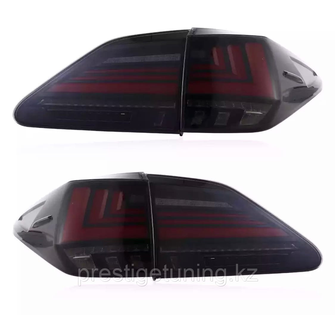 Задние фонари на Lexus RX 2009-15 дизайн 2021 (Дымчатые), фото 1