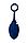Анальная вибровтулка с пультом ДУ "O'PLAY UNICO" (силикон, синий, 13,5 см.), фото 3