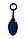 Анальная вибровтулка с пультом ДУ "O'PLAY UNICO" (силикон, синий, 12 см.), фото 5