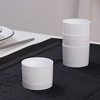 Чашка пластиковая 'Ноль', 60 мл, d5,3 см, цвет белый (комплект из 15 шт.)