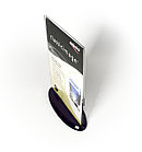 DEFLECTO 6801401A5-RL Настольный Т-образный холдер А5 на овальном основании, фото 2