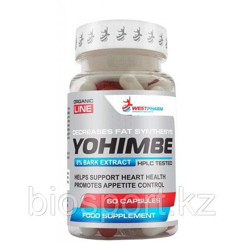 WestPharm, Yohimbe Extract  50 мг, 60 капсул