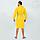 Халат банный мужской с капюшоном, желтый , размер 2XL/3XL,, фото 2