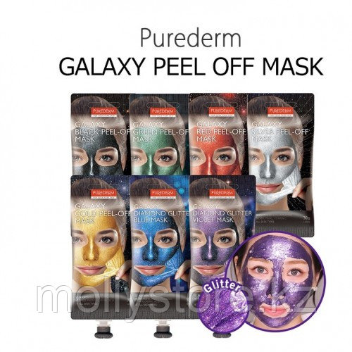 Очищающая маска-пленка для лица Purederm Galaxy Peel-Off Mask 30гр в ассортименте