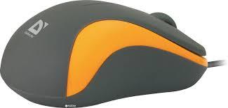 Мышь проводная Defender Accura MS-970 серый+оранжевый, 3 кнопки,1000dpi