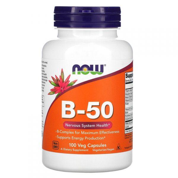 Витамин B-50, 100 капсул - фото 1 - id-p95994599