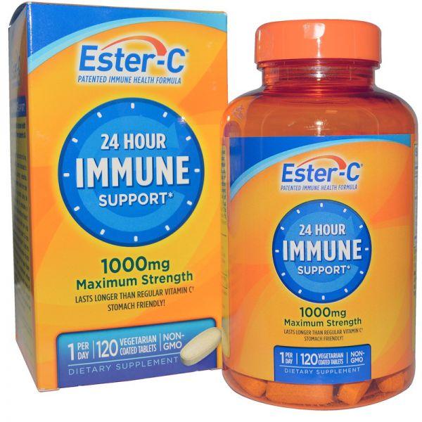 Ester-C, 1000 мг, 120 вегетарианских таблеток - фото 1 - id-p95994608