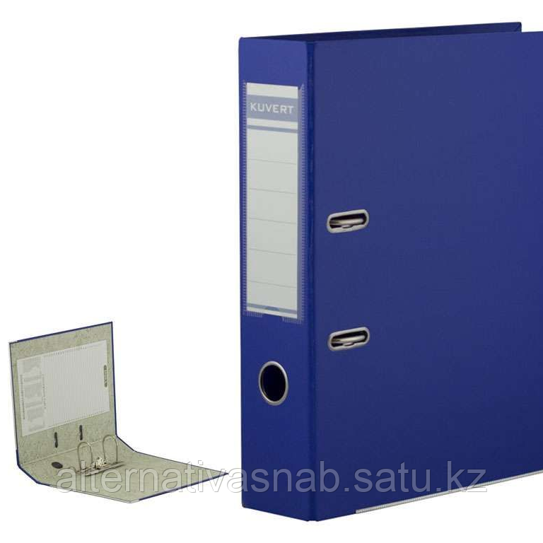 Папка-регистратор KUVERT А4, ПВХ, 72 мм, синяя - фото 1 - id-p96002169