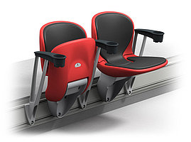Кресла стадионные складные "Эталон-М" с подстаканником