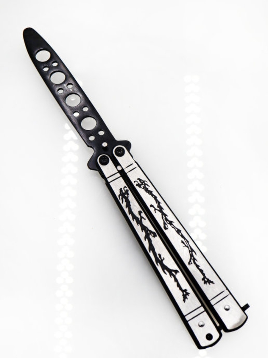 Балисонг Тренировочный Нож Бабочка для флиппинга (21 см.) - фото 2 - id-p95994300