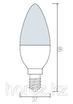 Светодиодная лампа свеча 8 Ватт HL-4360 E14 3000K-4200К-6400К - фото 2 - id-p96010968