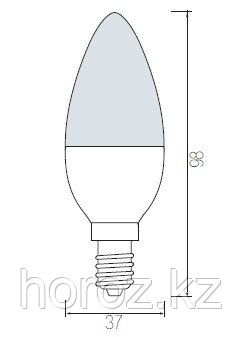 Светодиодная лампа свеча 10 Ватт HL-4360 E14 3000K - фото 2 - id-p96010970