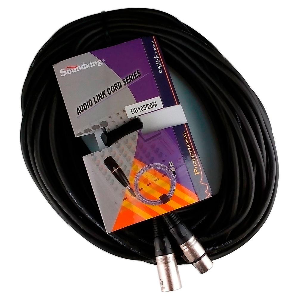 Микрофонный кабель XLR-XLR 20 м SoundKing BB103-20M