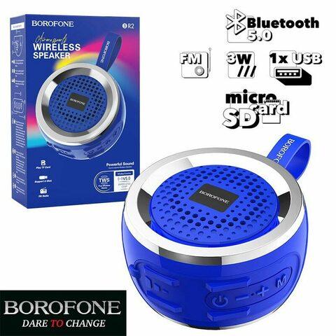 Колонка портативная беспроводная Borofone Aurora {FM, BT 5.0, TWS, ответ на звонки, microSD/USB} с MP3-плеером - фото 7 - id-p96012951