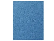 Обложка для переплета iBind, А4 картон под кожу, 230 гр, синяя