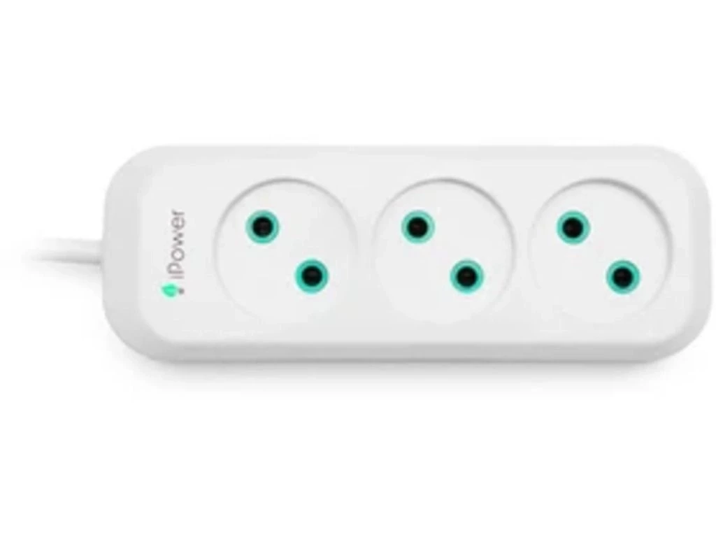Удлинитель iPower, iP3m 3 розетки, 3 метра, белый
