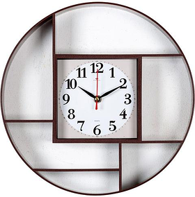 Часы настенные Рубин 3516-001 коричневый