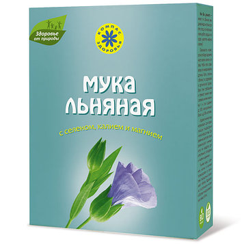 Льняная мука Компас здоровья (с селеном, калием, магнием, 300 г).