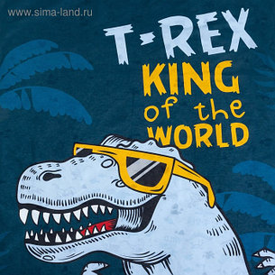 Постельное бельё «Этель» 1.5 сп T-Rex king 143*215 см, 150*214 см, 50*70 см, фото 2