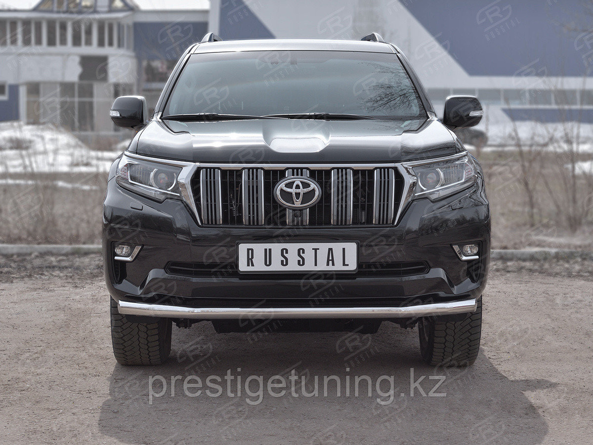 Защита переднего бампера d63 секции Land Cruiser Prado 2017-2021