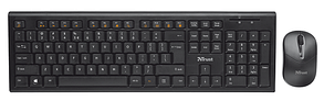 Комплект клавиатура + мышь Trust RU NOLA WLESS черный
