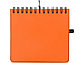Блокнот А6 Журналист с ручкой, оранжевый, фото 3