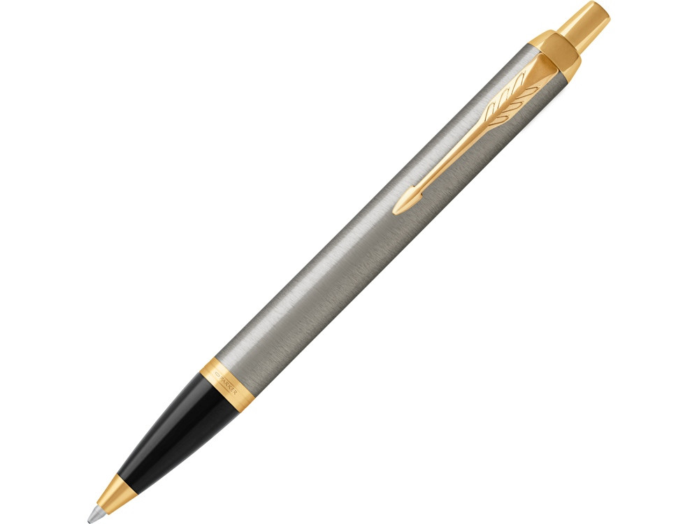 Ручка шариковая Parker IM Core Brushed Metal GT, серебристый/золотистый - фото 1 - id-p96038504