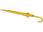 Зонт-трость полуавтоматический с пластиковой ручкой, желтый, фото 3