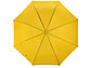 Зонт-трость полуавтоматический с пластиковой ручкой, желтый, фото 4