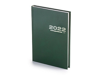 Ежедневник А5 датированный Бумвинил 2023, зеленый